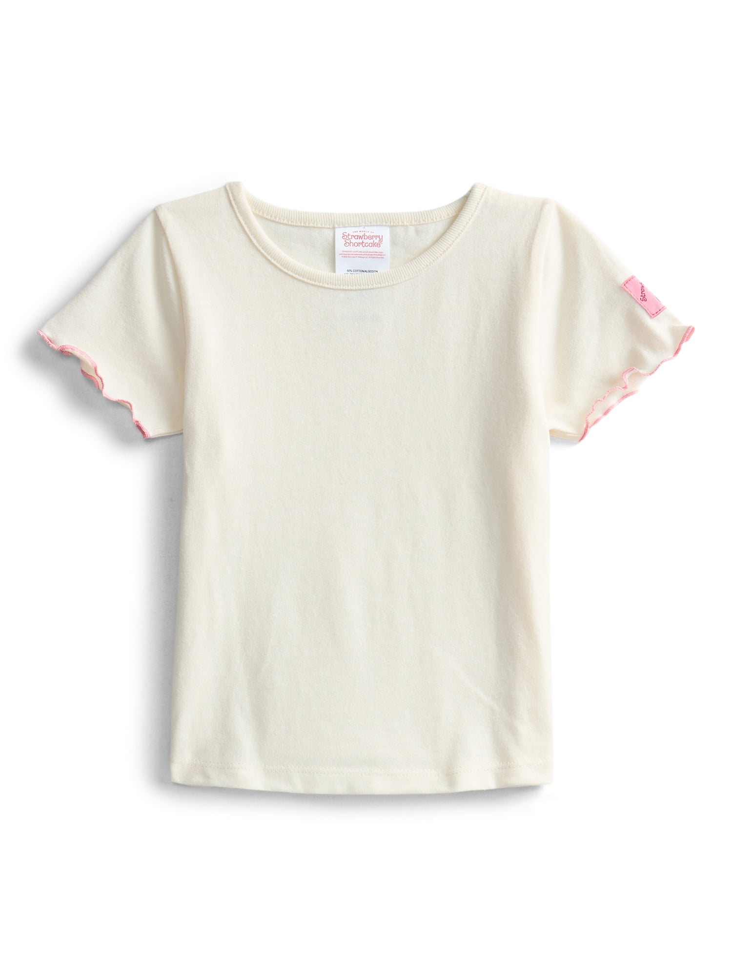 Strawberry Shortcake Toddler Girls Denim Shortall and Short Sleeve Tee Set, 2-Piece, Sizes 12M-5T