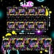 thumbnail image 2 of Mantel rectangular Hakoti Let's Glow Neon Glow, paquete de 3, 2 of 6