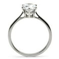 thumbnail image 4 of Luxe Jewelry Designs Women's Stainless Steel Solitaire Engagement Ring with Round CZ - Size 5 (Pack, 4 of 4