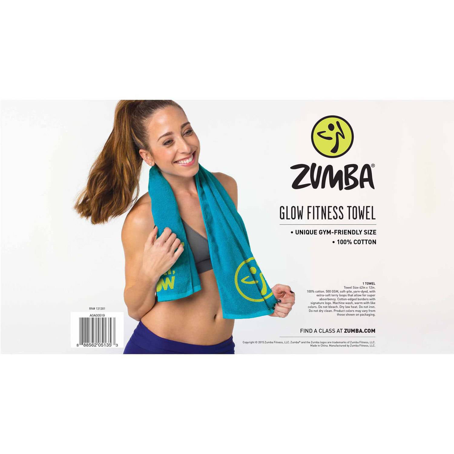Zumba Fitness Womens Glow Spaghetti Tank Medium Green 