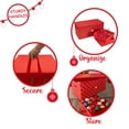 thumbnail image 4 of Simplify 96 Count Non Woven Ornament Storage Box with Removable Trays, Red, 4 of 13