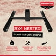 thumbnail image 2 of Birchwood Casey 49024 Heavy Duty 2 x 4 Nested Steel Shooting Gong Target Stand, 2 of 7