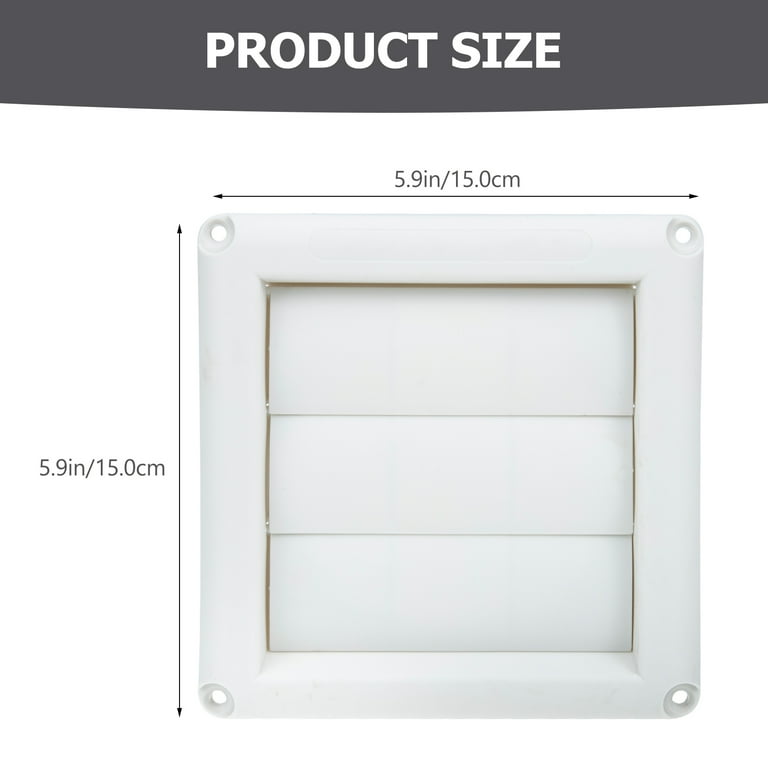 Louvered Vent Cover Outdoor Dryer Air Vent Plastic External Wall Air Ventu200b  - Walmart.com