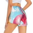 thumbnail image 4 of Picia Tropical Flamingo Pool Float Pattern Women's 2 in 1 Athletic Running Shorts High Waisted Workout Casual Gym Sweat Shorts with Comfy Liner Zipper Pockets-X-Large, 4 of 9