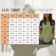 thumbnail image 3 of TEMOFON Womens Tops Short Sleeve Crewneck Tshirts Casual Summer Blouse Loose Tunics Top Olivegreen Comfortable Tees, 3 of 7