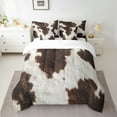 thumbnail image 2 of Manfei Brown Cow Hide 7-Piece Twin Bedding Sets,Farm Cowhide Bedding Comforter Set,Rustic Farmhouse Cabin Sheet Sets For Men Women,Ultra Soft Home Decor, 2 of 8