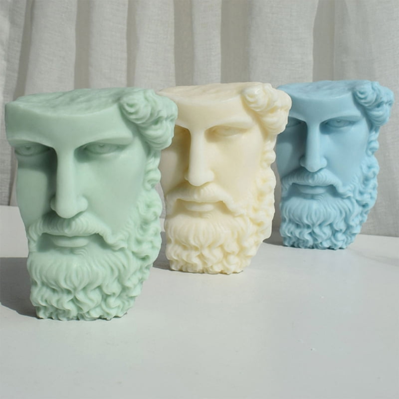 Zecic Statue Candle Mold, DIY Resin Casting Molds for Making Candle Soap Plaster Craft
