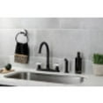 thumbnail image 3 of Kingston Brass FB7790PXSP Victorian 8" Centerset Kitchen Faucet with Sprayer, Matte Black, 3 of 5