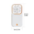 thumbnail image 4 of Cateissary Ventilador de refrigeración 3 velocidades de viento Ventiladores colgantes para el cuello con puerto USB Tether Ventilador de aire profesional Electrodomésticos Blanco Cateissary HA004861-02B, 4 of 6