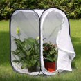 thumbnail image 3 of Foldable Insect Cage Butterfly Habitat Cage Seedling Incubator Transparent black, 3 of 3
