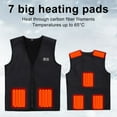 thumbnail image 3 of Heated Vest USB-Powered Adjustable Single Fleece Washable Three-speed Temperature Control Keep Warm V Neck Fast Heating Electric, 3 of 10