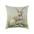 thumbnail image 2 of Amzcrzy Linen Pillowcase Easter Pillow Rabbits Patterns Throw Pillow Cases Decorative Cushion Covers for Sofa Couch Home Easter Decor Bedspread & Coverlet Sets Bedding Bedding Comforter Sets, 2 of 6