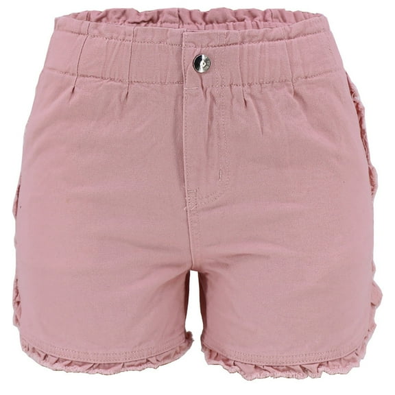 Sngxgn Womens Shorts Comfy Summer Drawstring High Waist Cotton Shorts for Women Trendy(Pink,S)