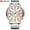 White dial_Silver, variant on Fashion Quartz Watch for Men – Waterproof Build with Date Display and Night Visibility