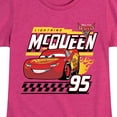 thumbnail image 3 of Disney's Cars - Lightning McQueen 95 - Toddler And Youth Girls Short Sleeve Graphic T-Shirt, 3 of 5
