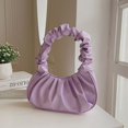 thumbnail image 2 of Bolso de mujer coreano 2025, nuevo bolso plisado de nube de color sólido, bolso de axila sencillo para mujer, bolso de hombro dulce, 2 of 5
