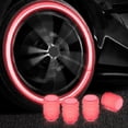 thumbnail image 2 of YeekTok 4PCS Universal Fluorescent Car Tire Valve Auto Tyre Valves General New Red, 2 of 9
