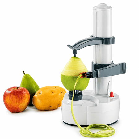 Gardvian 1Pc Electric Spiral Peeler Cutter Slicer Fruit Potato Peeling Automatic Battery Operated Machine with Charger Eu Plug Automatic Potato Peeler