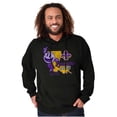 thumbnail image 5 of PACMAN Louisiana State Mardi Gras Hoodie Sweatshirt Women Men Brisco Brands S, 5 of 6