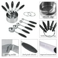 thumbnail image 2 of Ejoyous - Juego de 10 tazas y cucharas medidoras de acero inoxidable con mango de silicona para cocina, 2 of 11