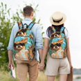 thumbnail image 6 of Daiia Funny Swimming Chihuahua Vintage Canvas Backpack for Men and Women ,Hiking Backpack,Travel Laptop Bag for School,Large Capacity Backpack-Medium, 6 of 8
