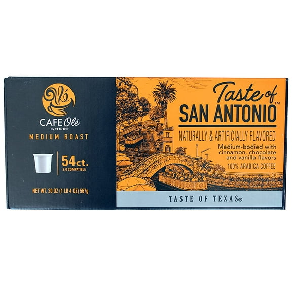 54-Count H.E.B. Cafe Ole --Taste of San Antonio single serve