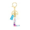 thumbnail image 1 of Personalised Initial Keyring A-Z Birthday Gift Bag Key Purple Xmas Car, 1 of 9