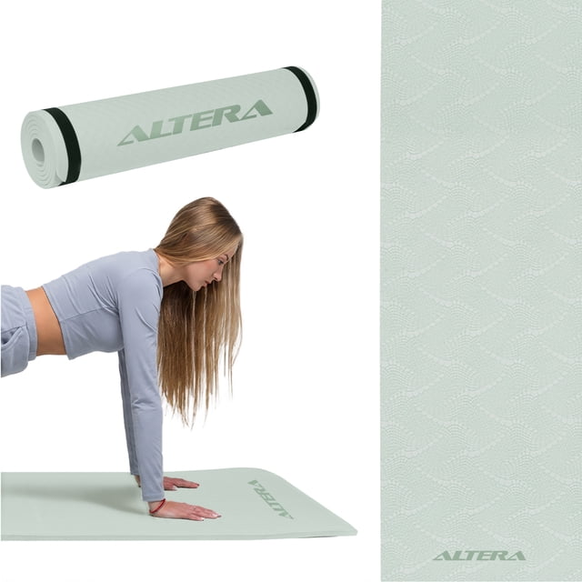 Tapete Para Yoga Altera YOGATPE 9 mm De 183 X 61 Cm C/ Correa Fitness