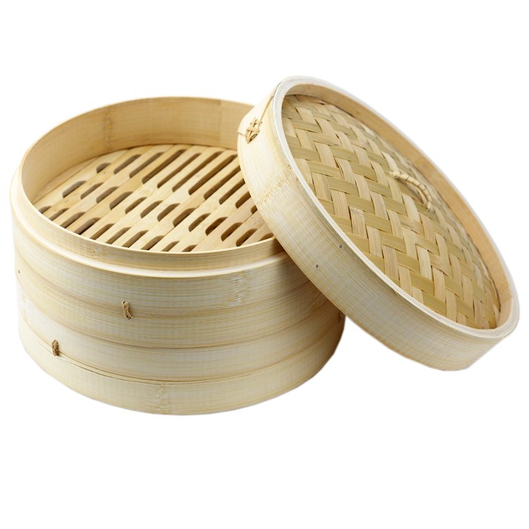 Asian Bamboo Steamer 10 inch Rice Steamer