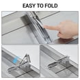 thumbnail image 5 of Accreate Concession Shelf - Trapezoidal Edge Stainless Steel Drop Down Folding Serving Food Shelf, Stand Serving for Concession Trailer Serving Window, for Food Truck, Grill Area, Restaurant, Garage, 5 of 8