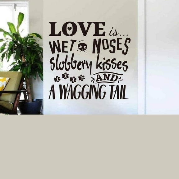 56x53cm Wall Tattoo Wall Stickers Art Decal Decor Decoration Mural Dog Pet Grooming Window Wall Sticker Cat Dog Puppy Animal Pet Grooming Salon Glass Wall Decal Shop Decor