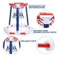 thumbnail image 5 of EagleStone Pool Basketball Toys, Floating Basketball Hoop for Pool Game, Inflatable Swimming Pool Toys for Toddlers with 3 Large Balls, Pump, Water Basketball Hoops w/Stickers for Kids and Adults, 5 of 7