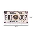 thumbnail image 2 of Cartel de chapa Retro de Metal FBI007, cartel Vintage para Bar, Club, cafetería, regalos de pintura de hierro, 2 of 7