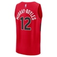 thumbnail image 3 of Men's Fanatics Collin Murray-Boyles Red Toronto Raptors 2025 NBA Draft First Round Pick Fast Break Replica Jersey - Icon, 3 of 3