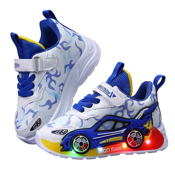 Light up Shoes Toddler Boys Flashing LED Tennis Sneakers Little Kids Luminous Walking Running Shoes