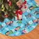 thumbnail image 2 of Falda para árbol de Navidad con puntadas, suave y divertida, decoración navideña de granja con cuello para árbol de Navidad de 48", 2 of 4