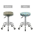 thumbnail image 5 of Xecao's Modern Ice Cream Print Stool Covers offer stylish, washable protection for PU round bar stools, perfect for home or commercial use., 5 of 7