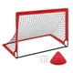 thumbnail image 2 of Red de portería de fútbol para niños Red de portería de fútbol Puerta de fútbol para patio de juegos Rojo, 2 of 9