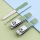 thumbnail image 5 of Fiudx Juego de Tijeras para Uñas, de Acero Inoxidable, Cortaúñas Planos y Desviados, Incluye Palillo para Orejas, Duradero y Resistente a La Oxidación, Diseño Ergonómico, para Uso Doméstico, Tamaño 1, 5 of 6