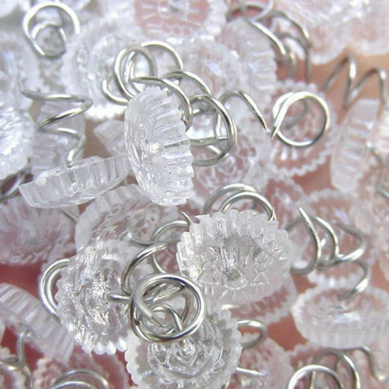 100 Pcs Upholstery Tacks Headliner Pins Clear Heads Twist Pins For  Slipcovers And Bedskirts, 0.5 Inches Bed Skirt Pins