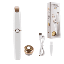 Pkalq Face Fair Removal for Woman, 2 in1 Rechargeable Facial Hair Removal & Eyebrow Shaver - Body Razor with Built-in LED Light