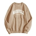 thumbnail image 4 of Youmylove Women Nashville Adult Unisex Crewneck Sweatshirt Pullover Female Streetwear, 4 of 4