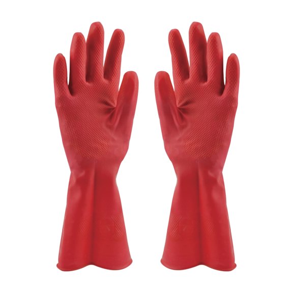 Guante De Hule Rojo "Domestico" No. KARLEN  8