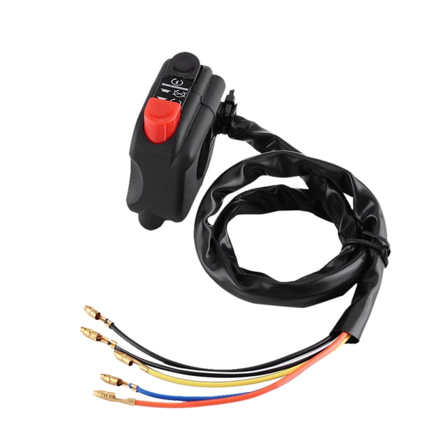 Rankomu-Conjunto De Interruptor De Encendido Y Apagado Para Manillar De Motocicleta, 7/8 Pulgadas, Con Cables De Conexión