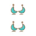 thumbnail image 1 of Sonducket 1 par de pendientes colgantes vintage de verano, joyería portátil para novias, accesorio colgante para el hogar, playa, verde claro Verde claro 2piezas, 1 of 6