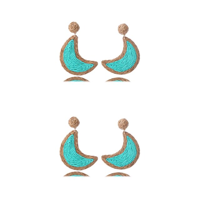 Sonducket 1 par de pendientes colgantes vintage de verano, joyería portátil para novias, accesorio colgante para el hogar, playa, verde claro Verde claro 2piezas