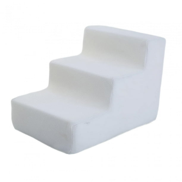 Escaleras equilibradas para mascotas, escaleras antideslizantes para perros pequeños y gatos, camas altas, sofá Blanco 3 Pasos Yuyangstore Pasos del cachorro