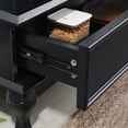 thumbnail image 5 of Jopath Display Cabinet with Glass Doors, Curio Glass Wine Cabinet with Adjustable Glass Shelves and Drawer Cabinet Sideboard With Bulb Included for Home Decor and Organization Black, 5 of 9