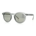 thumbnail image 5 of Retro Iconic Color Mirror Round Horn Rim Hipster Plastic Sunglasses Slate - Black Mirror, 5 of 8