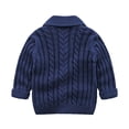 thumbnail image 6 of WIBACKER 6M-3T Baby Boy Girl V Neck Crochet Long Sleeve Cardigan Sweater Toddler Kids Knit Coat, 6 of 10